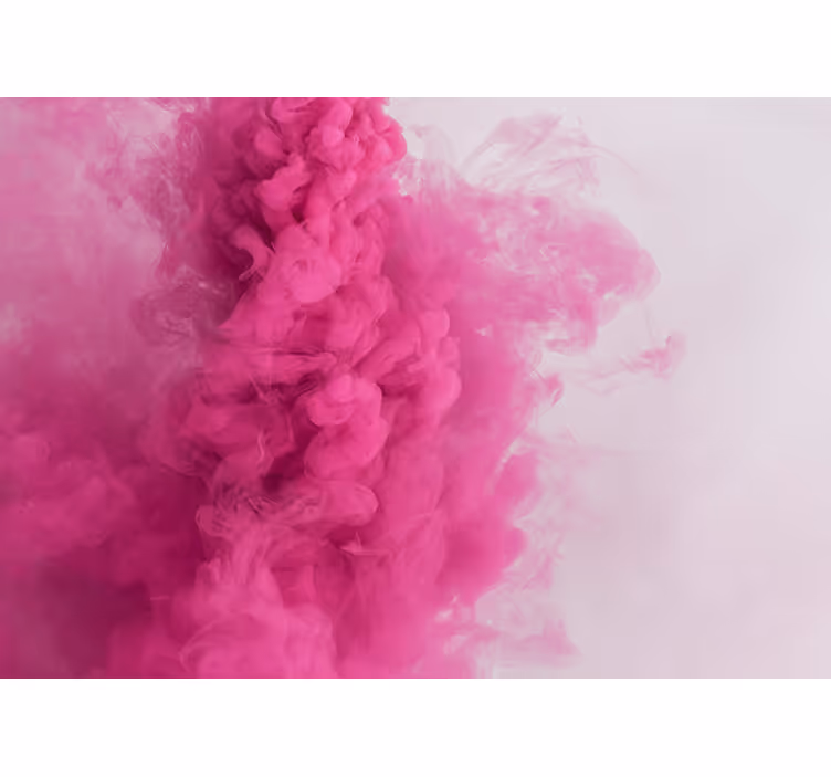 Abstract fotobehang donzige roze wolken - TenStickers