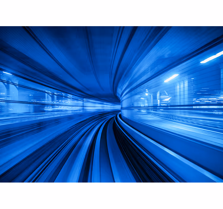 Fotobehang voertuigen dynamische metro beweging - TenStickers