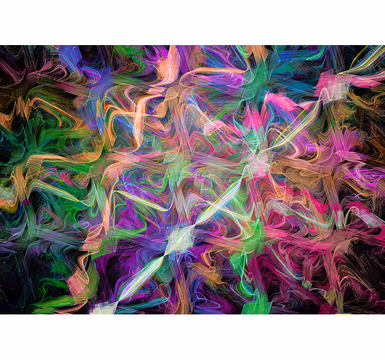 Abstract fotobehang levendige abstracte draaien - TenStickers