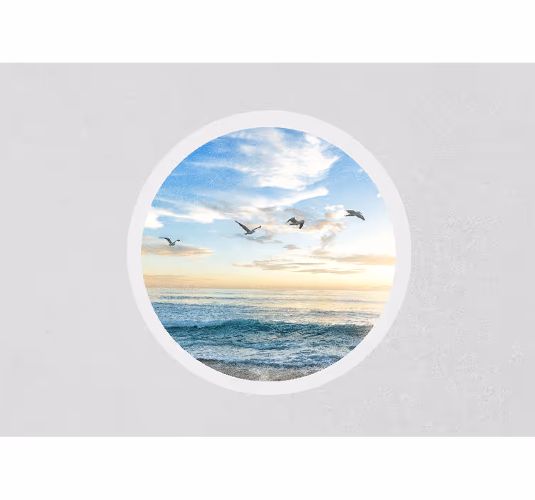 Fotobehang natuur serene kustzicht - TenStickers