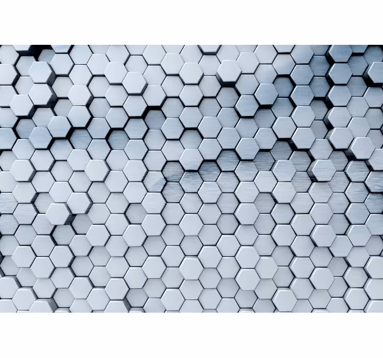 Hexagon patroonontwerp fotobehang patronen - TenStickers