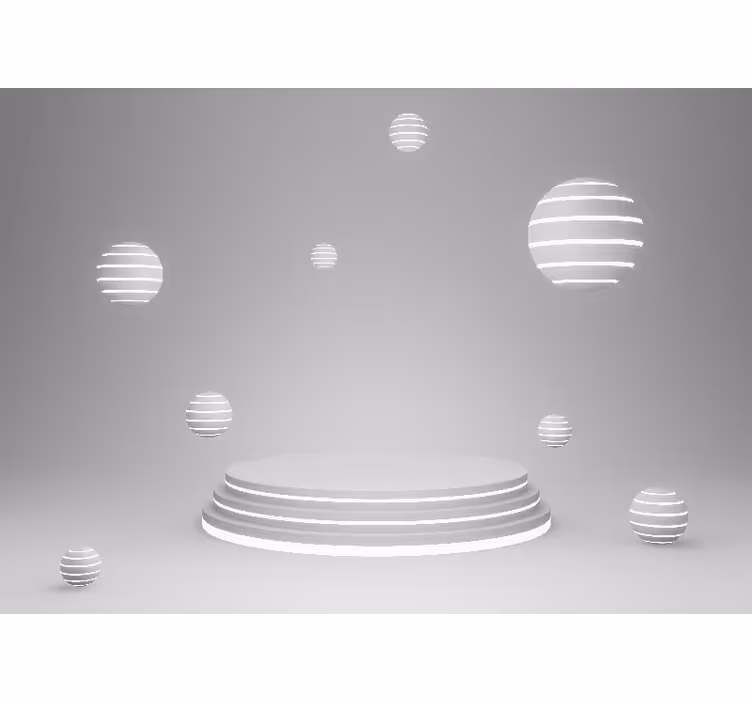 Abstract fotobehang geometrische vloeiende vormen - TenStickers