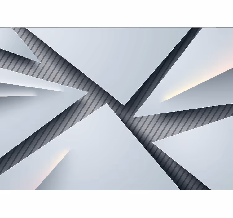 Abstract fotobehang geometrische laagvormen - TenStickers