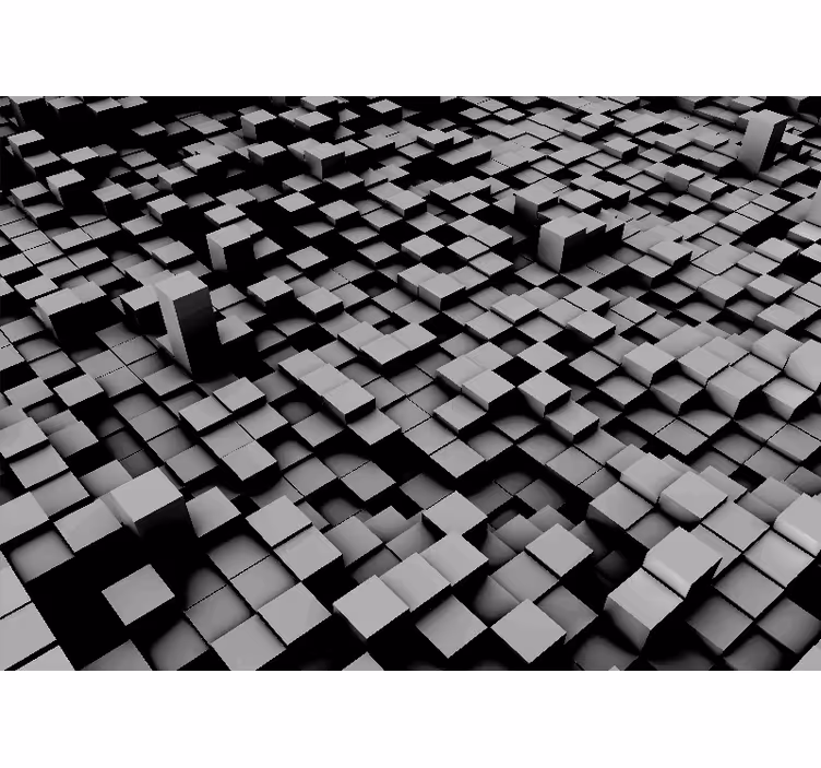 Abstract fotobehang geometrische blokvorming - TenStickers