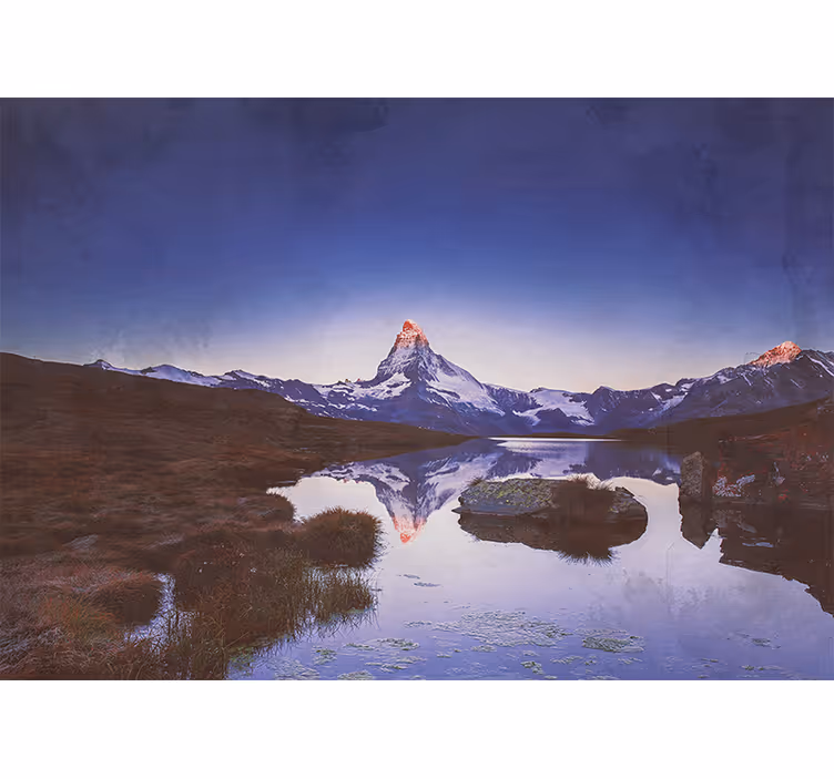 Fototapet landschap majestueuze berg echo - TenStickers