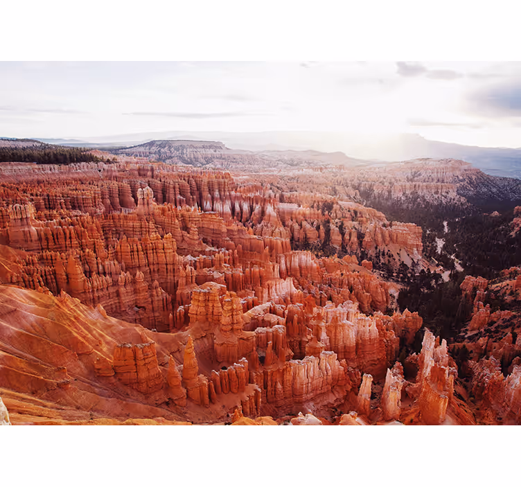 Fototapet landschap bryce canyon uitzicht - TenStickers