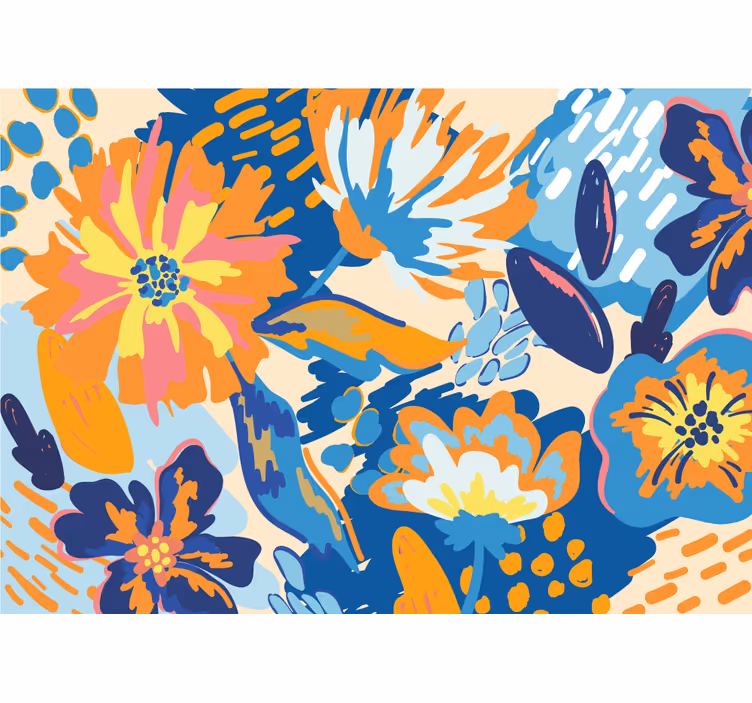 Bloemen foto behang heldere bloemenarrangementen - TenStickers