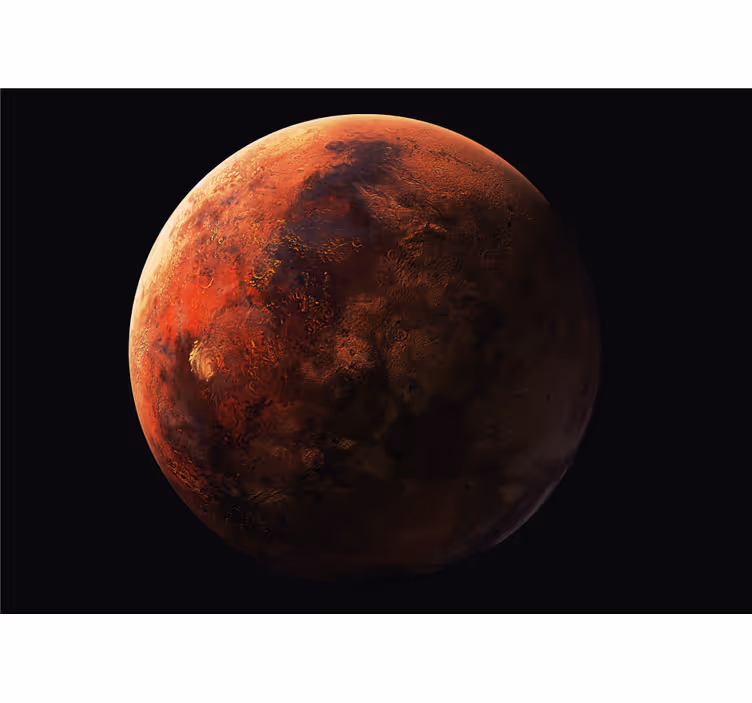Fotobehang ruimte mars planeet oppervlak - TenStickers
