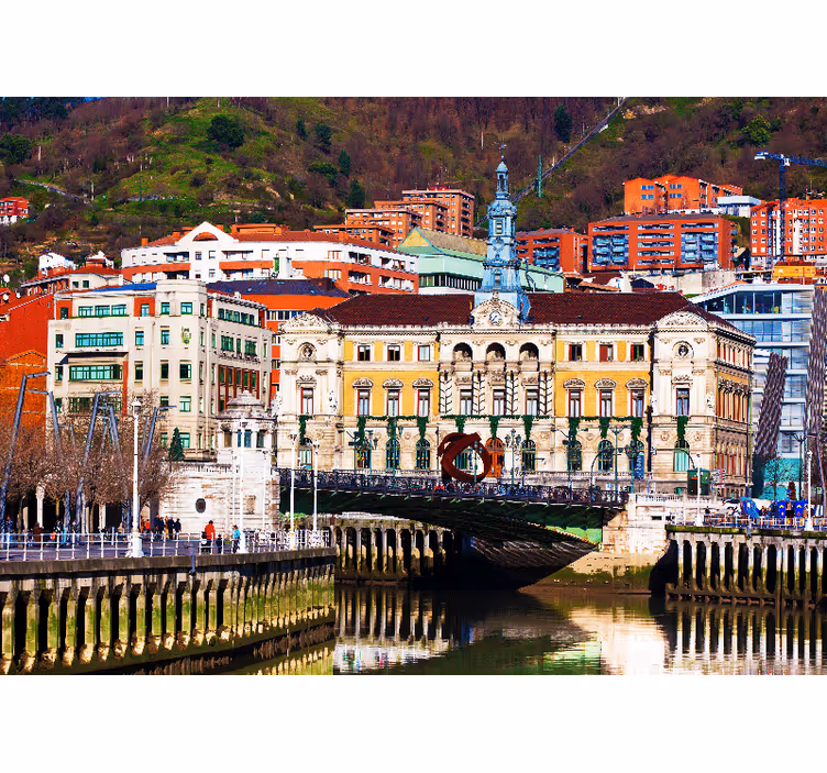 Fotobehang madrid historische architectuur van bilbao - TenStickers