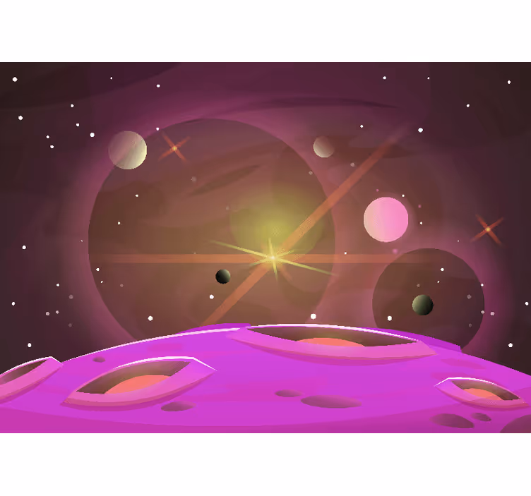 Fotobehang ruimte kosmisch hemels perspectief - TenStickers