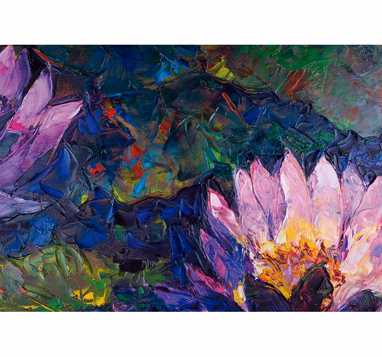 Bloemen foto behang lotusbloem abstract - TenStickers