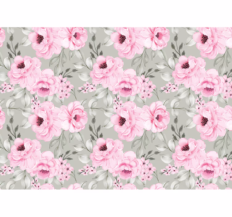 Pastel pioenrozen arrangement bloemen foto behang - TenStickers