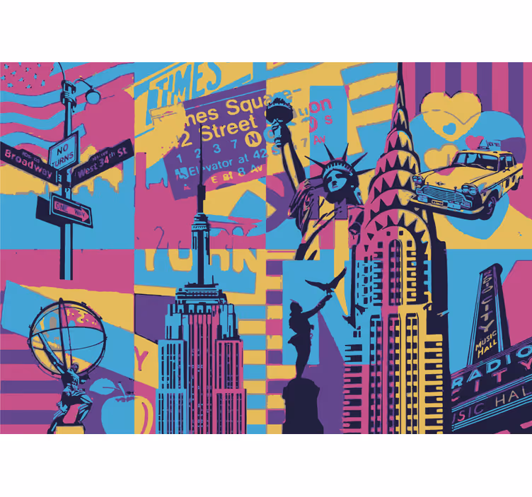 Fotobehang stad new york cityscape - TenStickers
