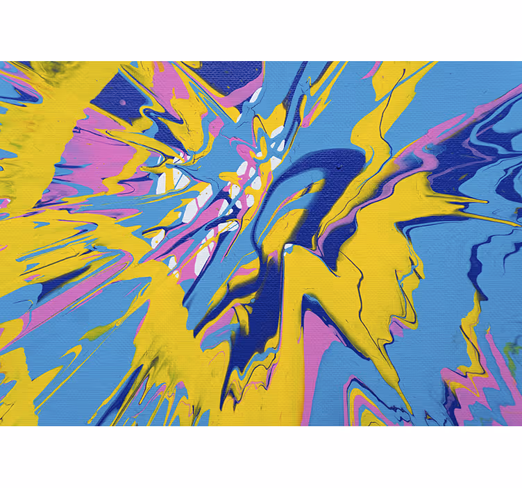 Abstract fotobehang dynamische kleurenexplosie - TenStickers