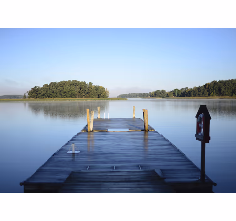 Fotobehang rustige aanlegsteiger - TenStickers