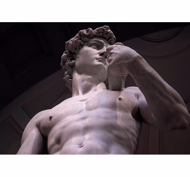Fotobehang klassiek michelangelo's marmeren beeld - TenStickers