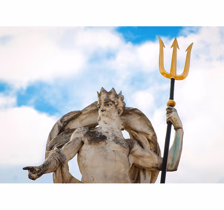 Fotobehang kunst mythologische oceaanheerser - TenStickers