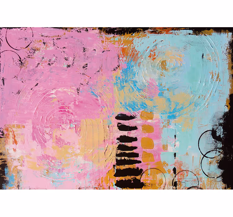 Abstract fotobehang kleurrijke abstracte spiralen - TenStickers