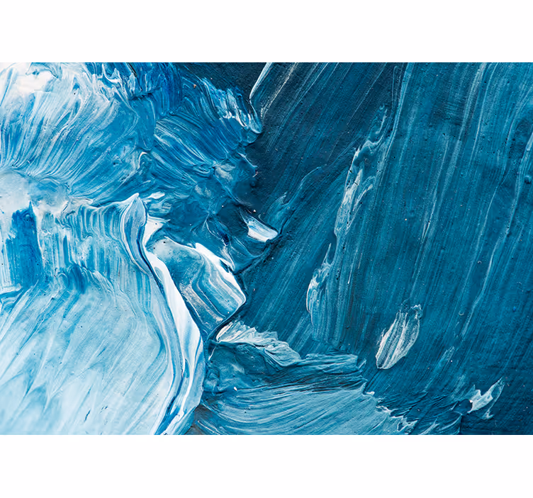 Abstract fotobehang blauwe artistieke draaiingen - TenStickers