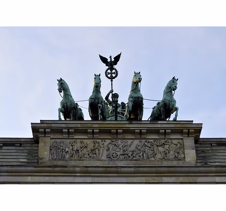 Fotobehang berlijn brandenburger poort standbeeld - TenStickers