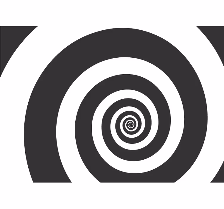 Abstract fotobehang spiral illusie ontwerp - TenStickers