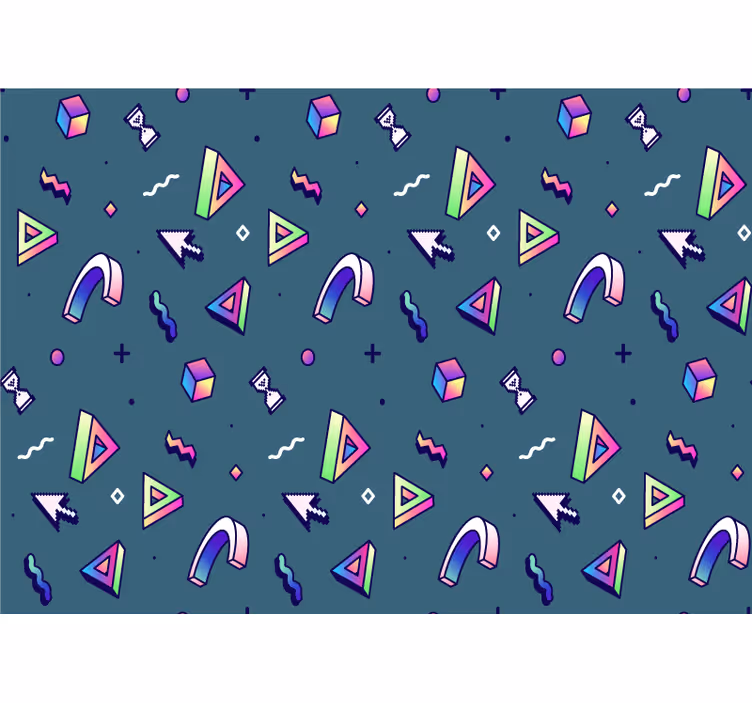 Foto behang liefde geometrische vormen verkenning - TenStickers