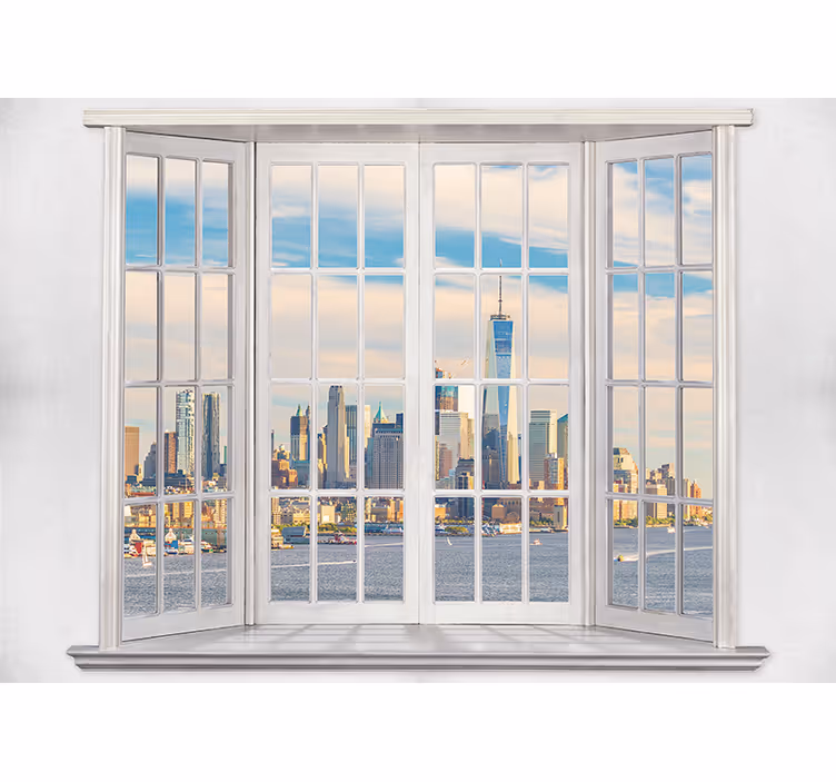 Fotobehang new york skyline uitzicht - TenStickers
