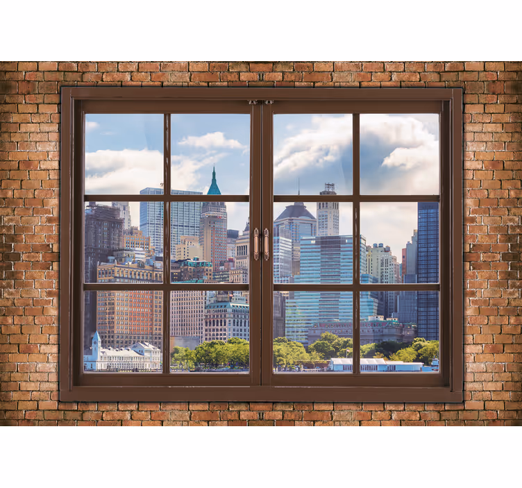 Fotobehang new york skyline uitzichten manhattan - TenStickers
