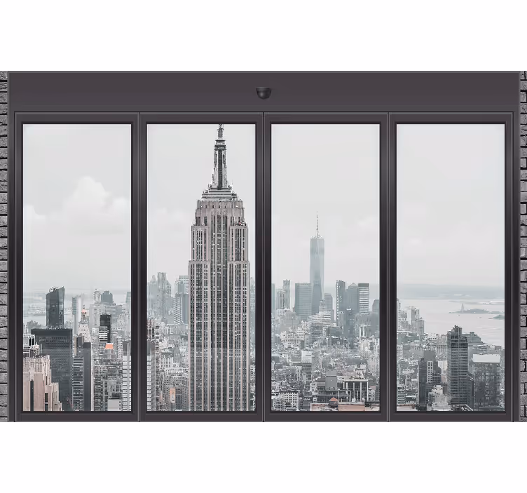 Fotobehang new york empire state stedelijke skyline - TenStickers