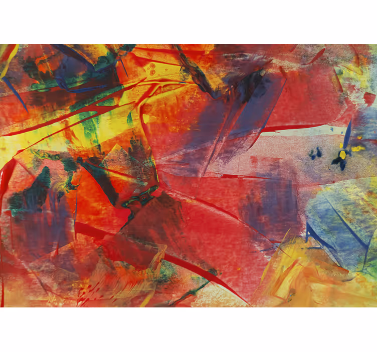 Abstract fotobehang dynamische kleurenfusie - TenStickers