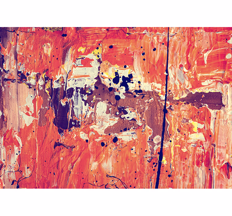Abstract fotobehang vrolijke abstracte expressie - TenStickers