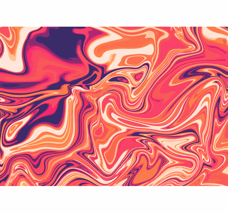 Abstract fotobehang vloeiende zwirlpatronen - TenStickers