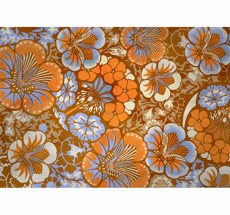 Bloemen foto behang bloemenpatronen plezier - TenStickers