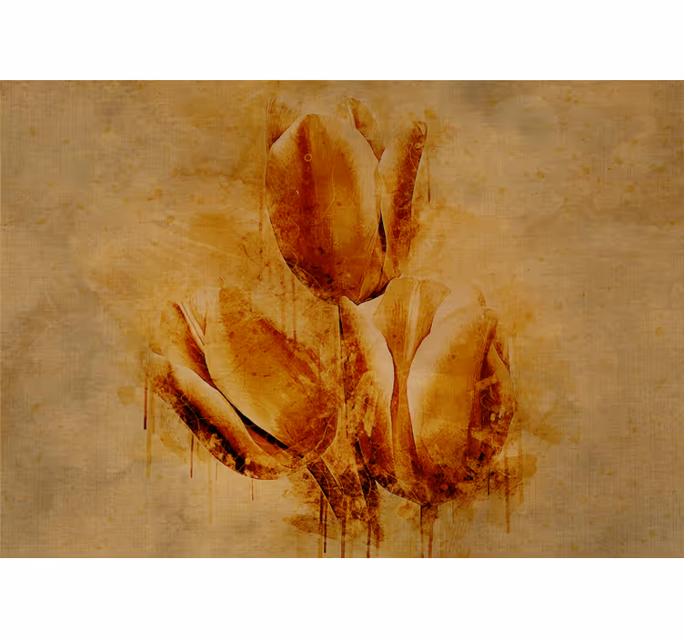 Bloemen foto behang elegante tulpen arrangement - TenStickers