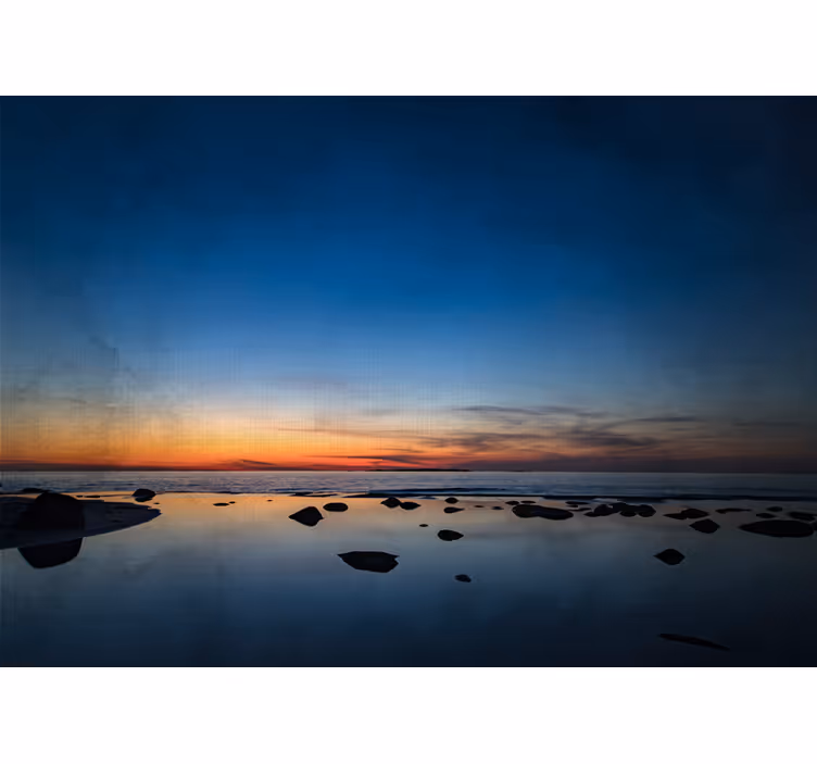 Fotobehang natuur kalme zonsondergang reflecties - TenStickers