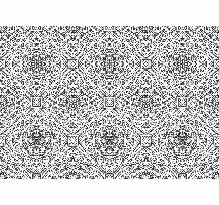 Fotobehang mandala ingewikkelde geometrische patronen - TenStickers