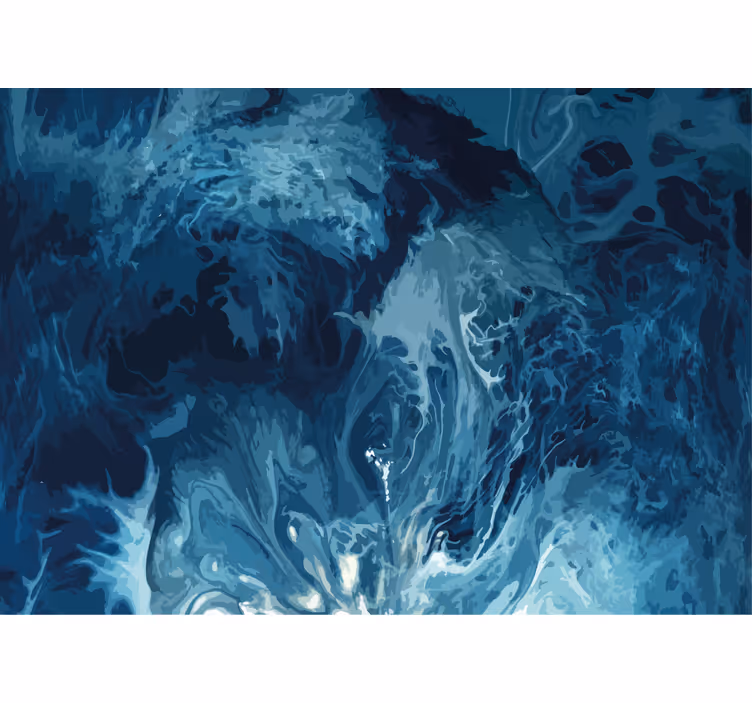 Abstract fotobehang oceaanwerveling abstract - TenStickers