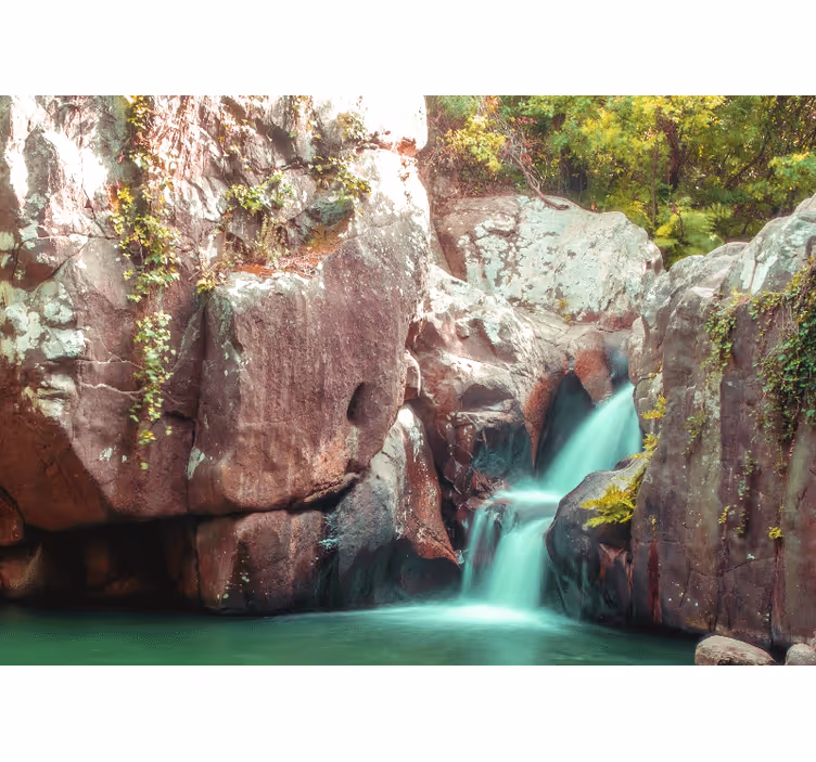 Fotobehang natuur rustgevende waterval scenery - TenStickers