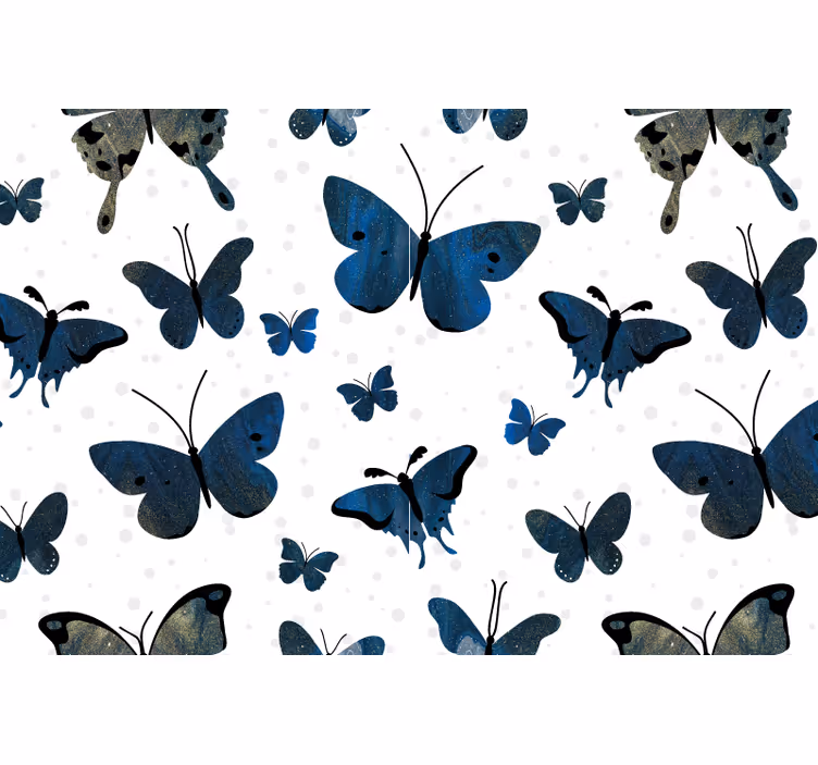 Elegante vlinder vliegt fotobehang badkamer - TenStickers