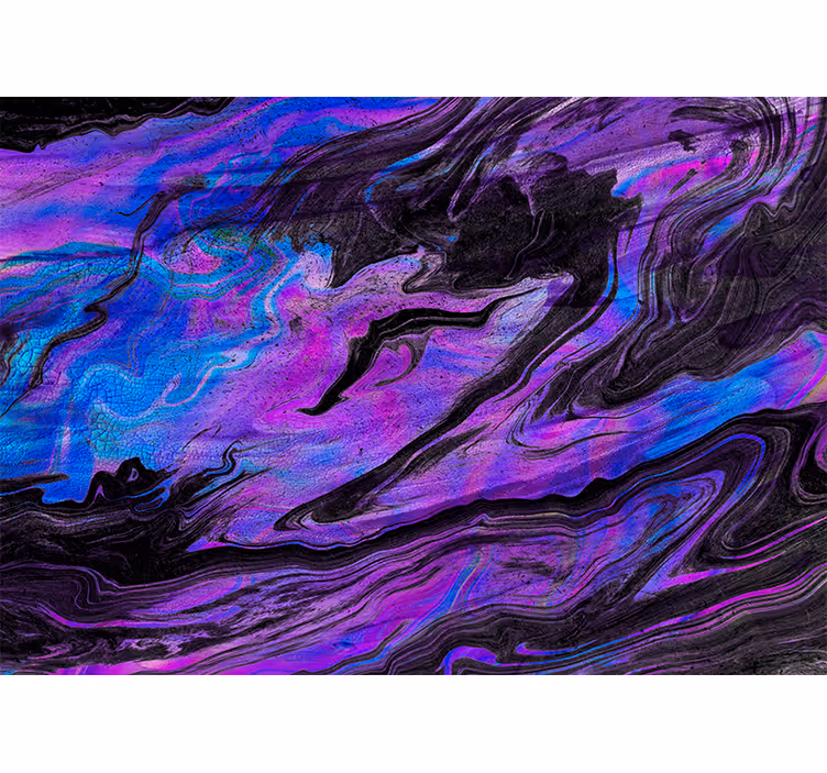 Abstract fotobehang draaiende paarse patronen - TenStickers