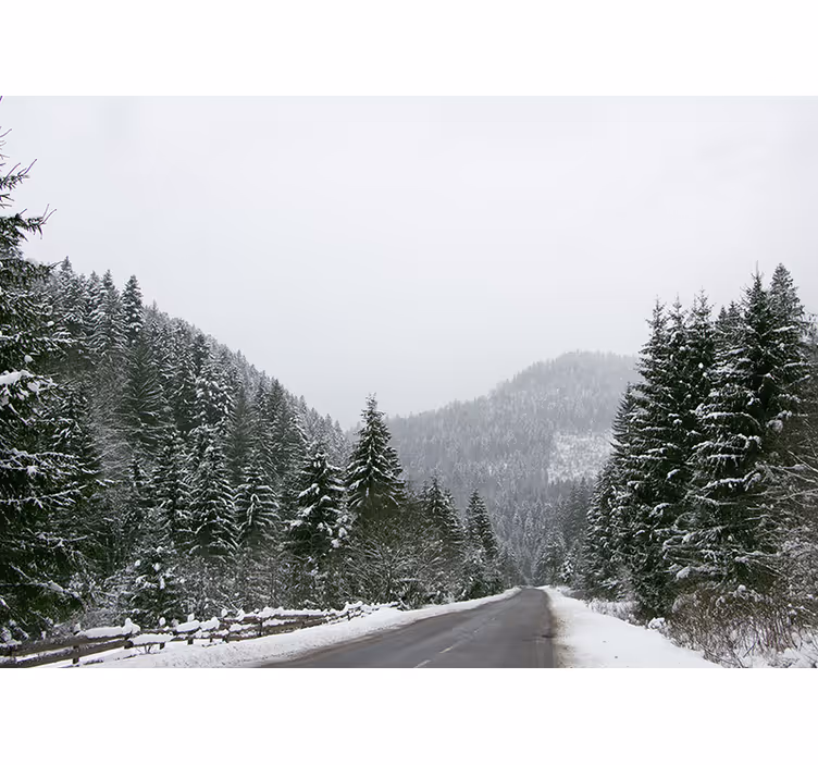 Fotobehang bergen ijsachtige berglandschappen - TenStickers