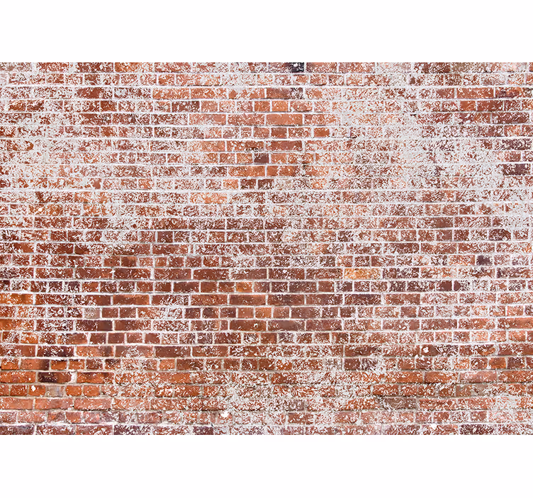 Fotobehang bakstenen textured red wall - TenStickers