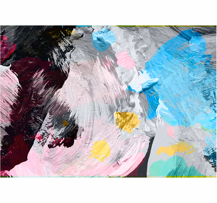 Abstract fotobehang dynamische verfstreken - TenStickers