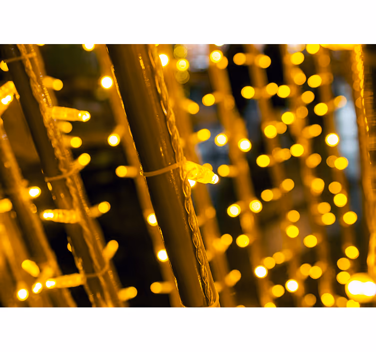 Fotobehang print gloeiende lichtpatronen - TenStickers