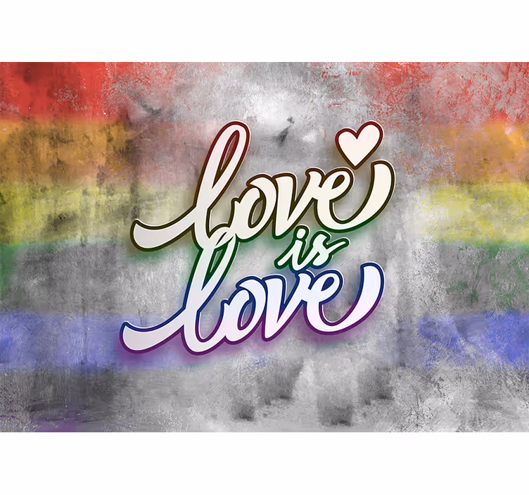 Foto behang liefde liefde is liefde - TenStickers