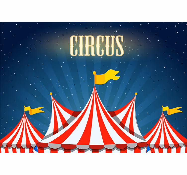 Foto behang liefde circus speeltijd - TenStickers