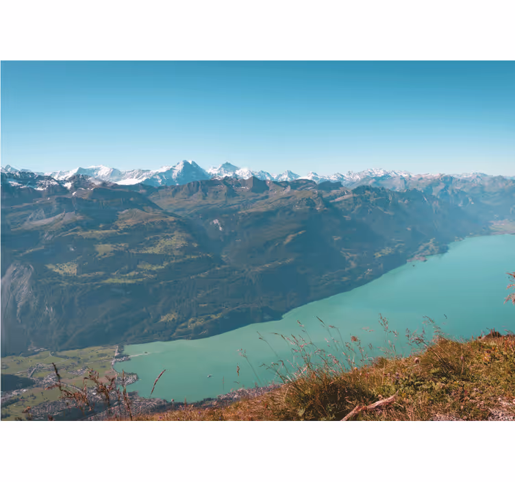 Fototapet landschap alpenmeerzicht - TenStickers
