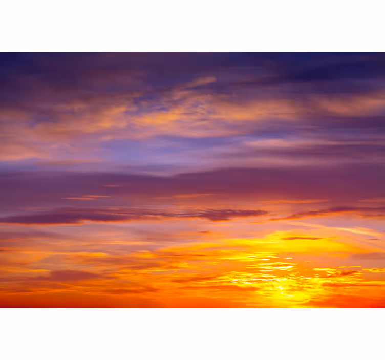 Fotobehang lucht majestueuze zonsondergang uitzicht - TenStickers