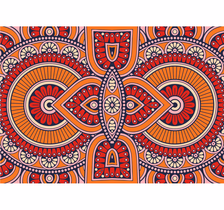 Fotobehang mandala uitbundige cirkelmotieven - TenStickers