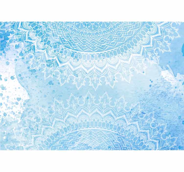 Fotobehang mandala ingewikkelde kantpatronen - TenStickers